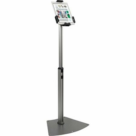 PROPLUS 46.5 in. Floor Mount Tablet Kiosk Stand, Black & Silver & Aluminium PR3750405